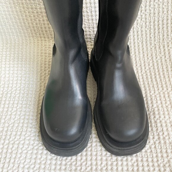 Bottega Veneta Lug Boots Black 36.5 - Picture 5 of 11